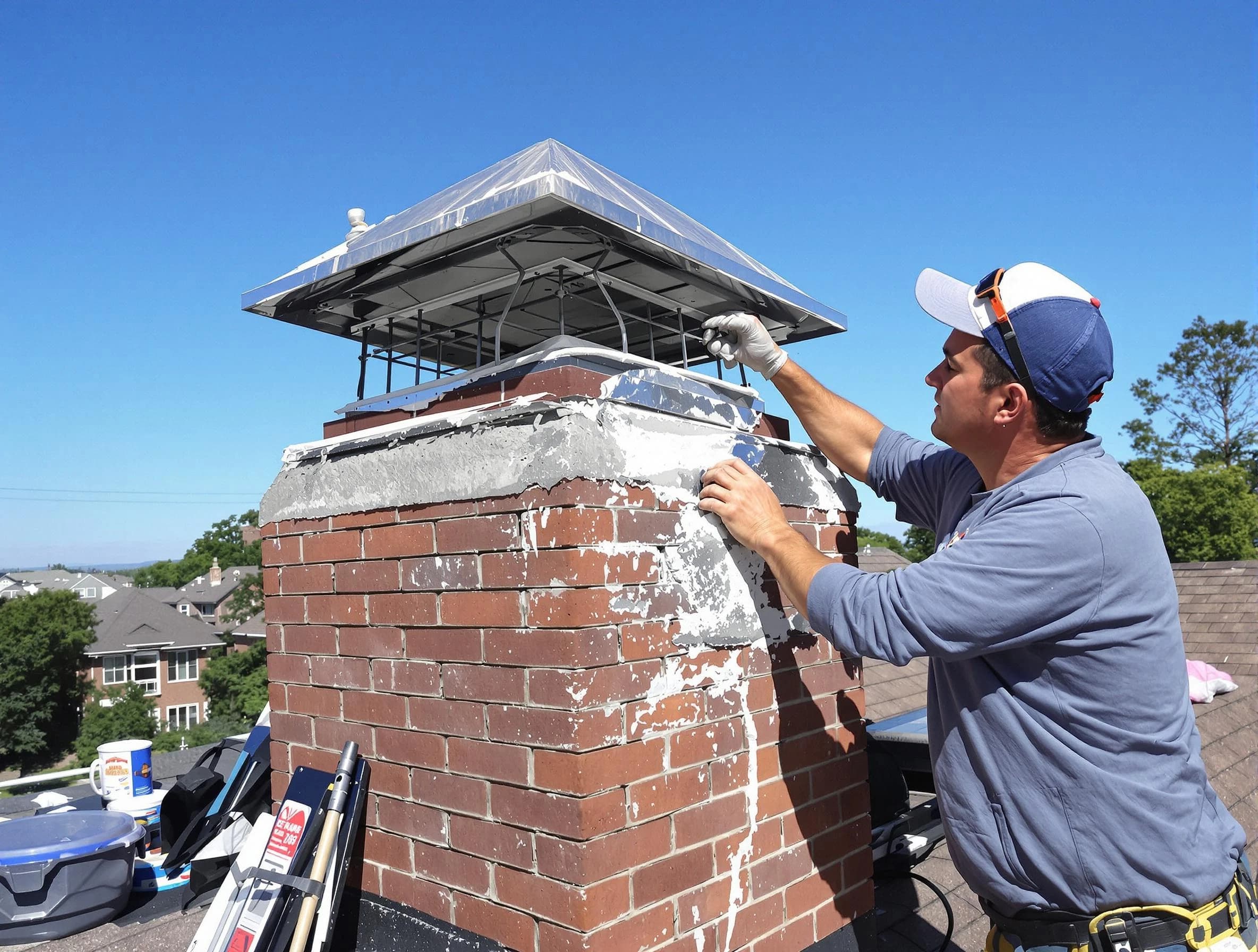 Chimney Crown Services service in Peabody, MA